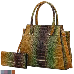 MKF Collection Miriam Crocodile-Embossed Tote Bag by Mia K.