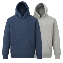 Valani Men's Hoodie Heather Herringbone Pullover Sweatshirt