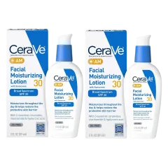 2-Pack: CeraVe AM Facial Moisturizing  Lotion with Sunscreen Broad Spectrum
