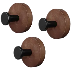 3-Pack: Space & Home Universal Wooden Hanging Hook