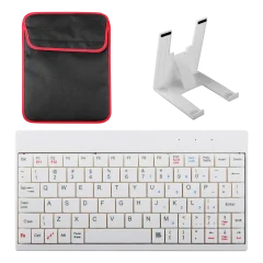 Fresh Fab Finds 80-Keys Mini USB Wired Keyboard and Tablet Stand