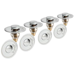 4-Pack: Mer-maid Drain Magic Universal Sink Stoppers