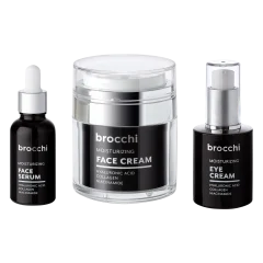 Brocchi Hyaluronic Acid Face Cream, Eye Cream & Serum Set