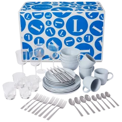 Leeway Home 44-Piece Full Way Complete Table Setting Kit