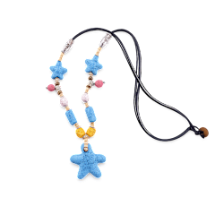 Titans Starfish Lava Stone Party Necklace and Optional Essential Oils
