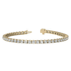 Voss+Agin 6.0 Carat TW Lab-Created White Sapphire Tennis Bracelet