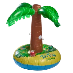 Inflatable Palm Tree Island with 4 Plastic Cup Holders