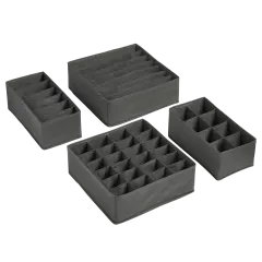 Tidy & Co. 4-Piece Collapsible Fabric Storage