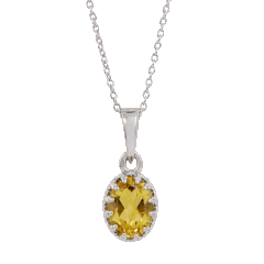 Savvy Cie Genuine Gemstone Necklace