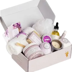 The Lavender Bath Bomb and Shower Steamer Gift Box