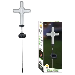 The Remarkably Easy Glowing Cross Garden Light