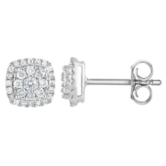 Beyond Brilliance 0.33 Carat Round Cut Lab Grown Diamond Cluster Stud Earring