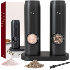 2-Pack: Krediz Electric Salt & Pepper Grinder