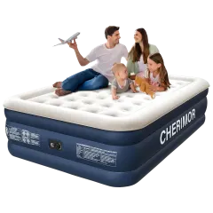 Cherimor Colchón Inflable Queen de 16" con Bomba Integrada