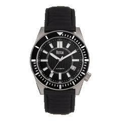 Reign Men's Francis Contrast Stitch Leather-Band Watch