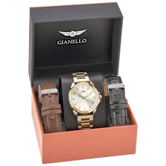 Gianello Select Interchangeable 3 Strap Watch Set