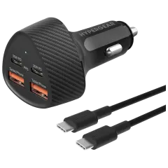 HyperGear Speedboost Quad 77W Car Charger Kit