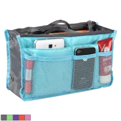 The 13-Pocket Travel Handbag Organizer