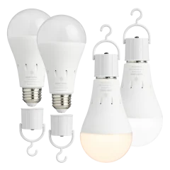 4-pack: BrightLiving LED Stay Lit During Outages Lightbulbs