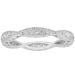 Kylie Harper Vintage Swirl Stackable Eternity Band Ring