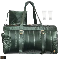 Joan & David Bolsa Deportiva Tubular Metalica de Nailon