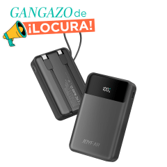 JOYFAR Batería Externa Portátil de con 2 Cables Integrados y Salida USB-C