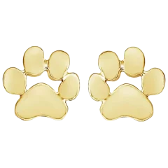 Hollywood Sensation Aretes De Botón Huella De Patita