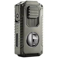 Infinite Basics 5-In-1 Windproof Lighter with Cigar Cutter & Punch Multi-Tool
