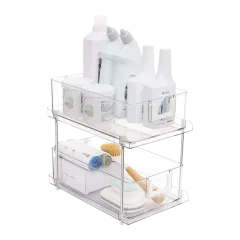 J&V Textiles 2-Tier Sliding Drawer Organizer