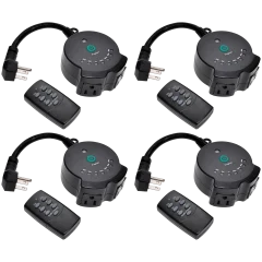4-Pack: ClearPower Data Connect Outdoor Plug-in Lighting Timer