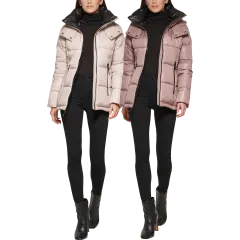 Kenneth Cole Puffer con Capucha Incorporada