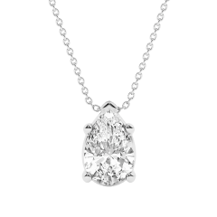 Beyond Brilliance 1 Carat TW Pear Cut Lab Grown Diamond Pendant Necklace