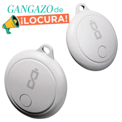 Paquete de 2: ChargeWorx Etiquetas Localizadoras Inteligentes con Find My