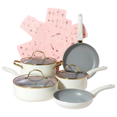 Paris Hilton Epic Juego de Batería de Cocina Antiadherente de 12 Piezas