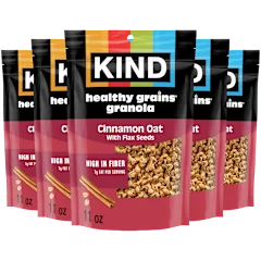 5-Pack: KIND Healthy Grains Cinnamon Oats Clusters