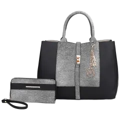 Set de bolso tote y cartera Yola de la colección MKF por Mia K.