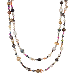 The Multi-Color Endless Pearl Necklace