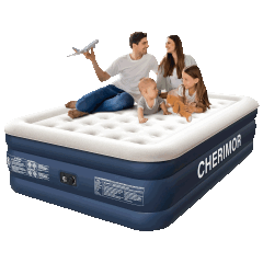 Cherimor 18" Heavy Duty Air Mattress with Built-in Pump