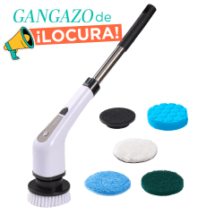 Cepillo Eléctrico Giratorio Con 6 Cabezas de Cepillo