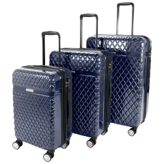 Kathy Ireland Yasmine 3-Piece Hardside Luggage Set