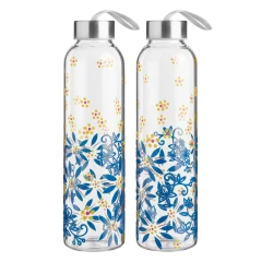 Paquete de 2: Botellas de Vidrio Temp-tations para Viaje con Tapas