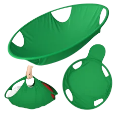 Krediz Collapsible Easy Carry Turtle Laundry Hamper