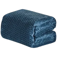 Luxury Home Chevron Braided Microplush Throw Blanket