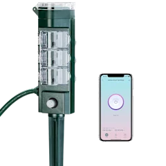 HBN Outdoor Smart Plug Outdoor Waterproof with 6 Outlets