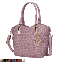 MKF Collection Devorah Signature Printed Vegan Leather Women’s Tote Bag by Mia K