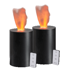 2-Pack: COLDFIRE by Illure Faux Fire Tabletop Decor