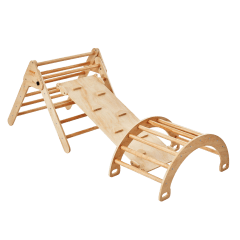 VEVOR Toddler Pikler 5-In-1 Montessori Climbing Set with Triangle