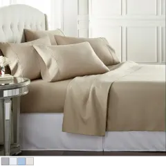 J&V Textiles 1000 Thread Count Deep Pocket Luxury Sheet Set