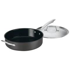 Cuisinart Green Gourmet 5.5-Quart Saute Pan with Helper Handle and Cover