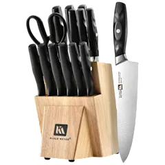 The 15-Piece Dishwasher-Safe Knife Block Set
